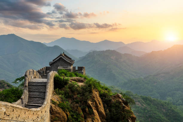 istock The Great Wall of China at sunset 1146995231