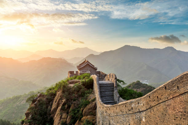 istock The Great Wall of China at sunset 1146995233
