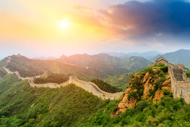 istock The Great Wall of China at sunset 1146995243