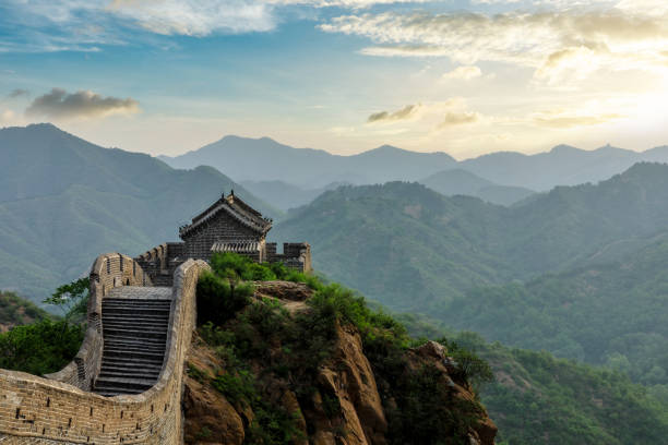 istock The Great Wall of China at sunset 1146995267