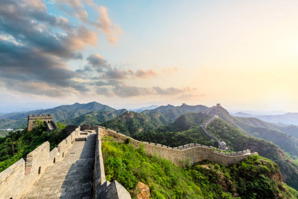 istock The Great Wall of China at sunset 1146995313