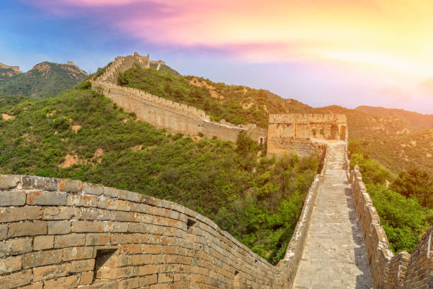 istock The Great Wall of China at sunset 1146995326