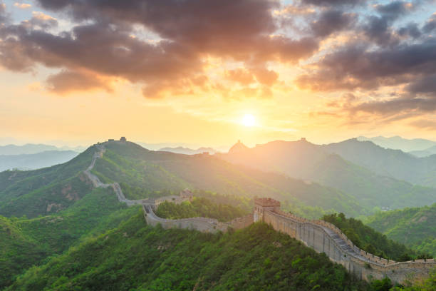 istock The Great Wall of China at sunset 1146995342
