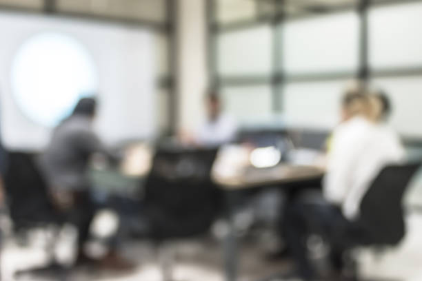 istock Blur office meeting background business people working group in discussion boardroom 1146995441