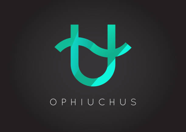 istock Ophiuchus Constellation. Detailed Stylish Zodiac Icon. Modern Style Drawing. Vector Illustration. 1146996207