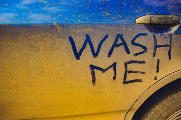istock Wash Me Words on Dirty Car 1147000012