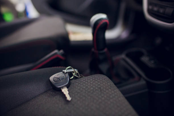 istock keyring and remote control key in vehicle interior 1147000451