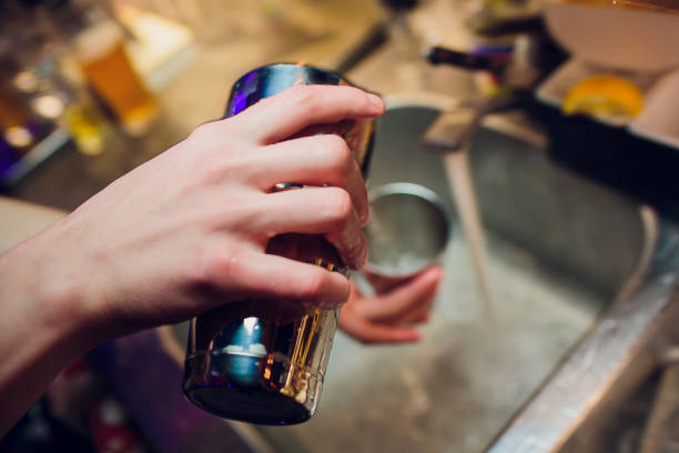 istock bartender barista washing dishes workplace. 1147000470