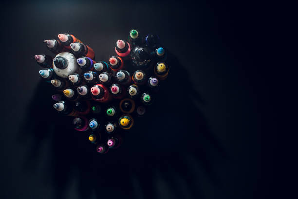 istock lot ink for tattoo heart 1147001331