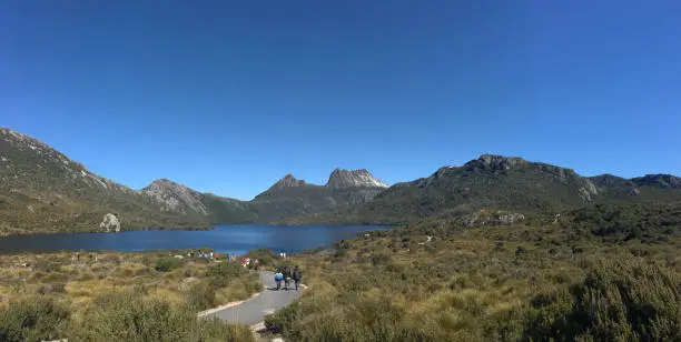 Landscape view of Cradle Mountain-Lake St Clair National Park Tasmania, Australia.