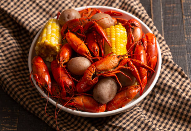 istock Crawfish Boil with Corn on the Cob and Potatoes 1147011116