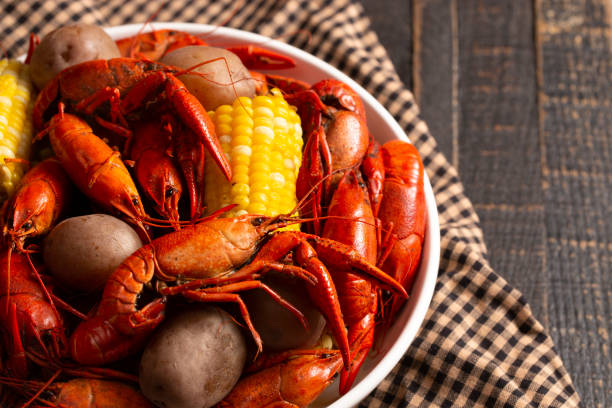 istock Crawfish Boil with Corn on the Cob and Potatoes 1147011209