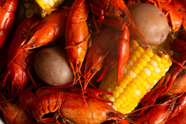 istock Crawfish Boil with Corn on the Cob and Potatoes 1147011317