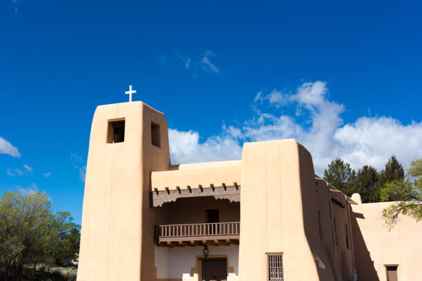 istock Santa Fe, NM: Sunny Cristo Rey Catholic Church 1147012994