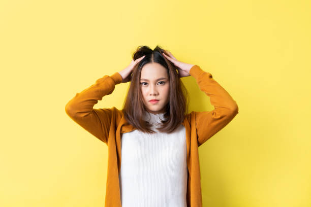 istock Asian woman are very angry.concept in studio 1147016815