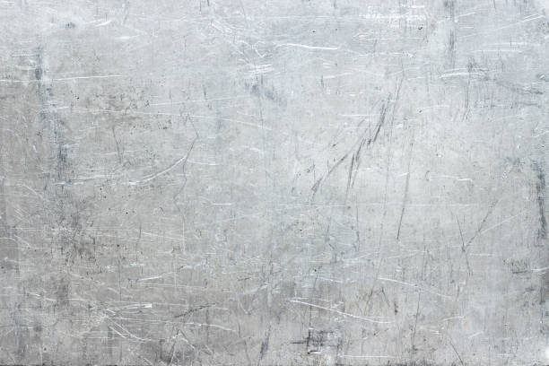istock Aluminum plate background, scratched metal texture as wallpaper 1147020465