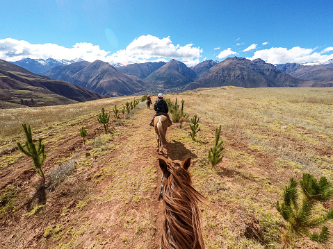 Horse Riding in Inca trail, Peru