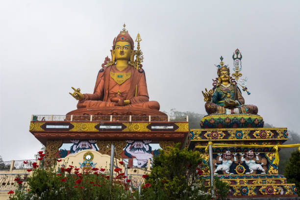 istock Colourful Big Statue at Samdrupste,Sikkim,India 1147021431