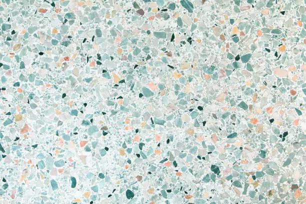 Photo of terrazzo flooring texture polished stone pattern wall and color old surface marble for background image horizontal