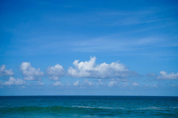 istock Clouds blue sky and sea background landscape 1147026435