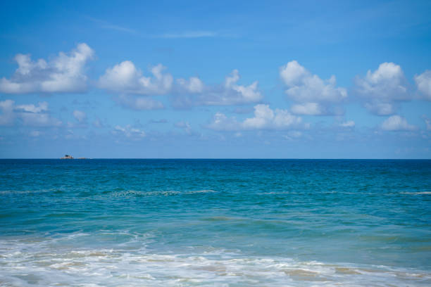 istock Clouds blue sky and sea background landscape 1147026450