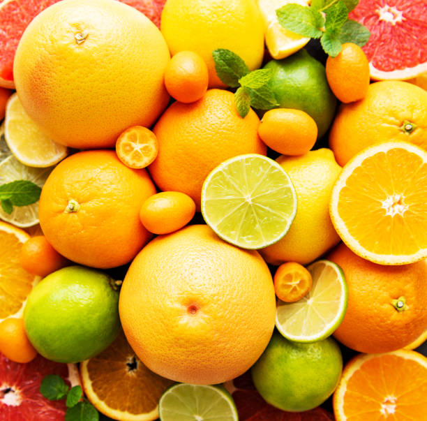 istock Fresh citrus fruits 1147033188