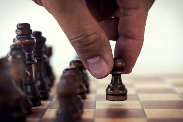 istock Chess board game, business competitive concept, copy space 1147033291
