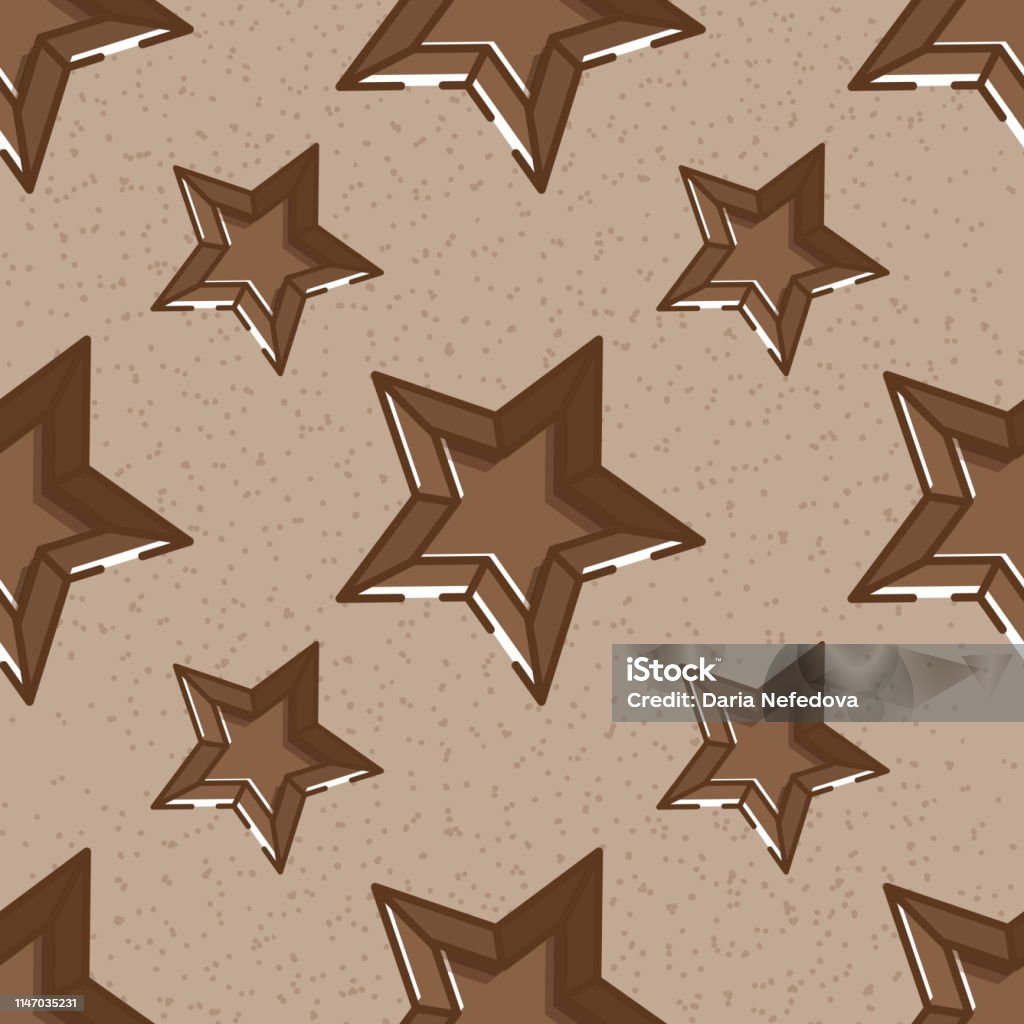 Brown Pattern Sweets Seamless Pattern With Chocolate Sweets In Flat Linear Style Stock ...