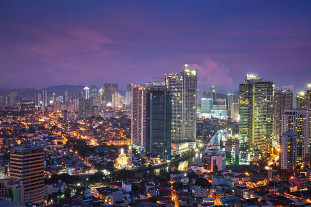istock Philippines Makati Skyscraper Metro Manila Colorful Sunset 1147038306