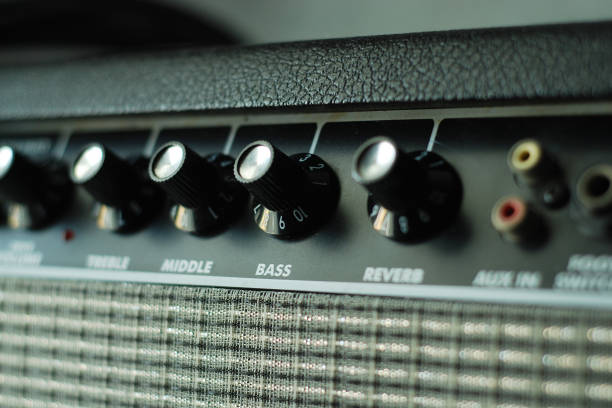 istock button of guitar amplifier 1147038477