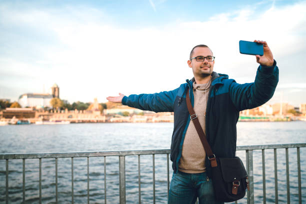 istock Selfies at Elbe riverbank 1147050977