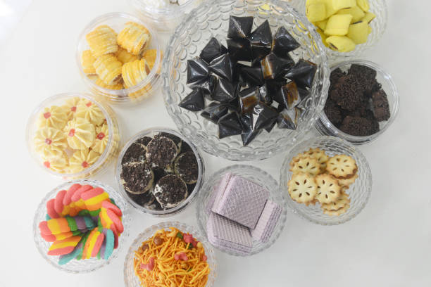 istock Malaysian traditional cookies served on a table during Eid celebration 1147051097