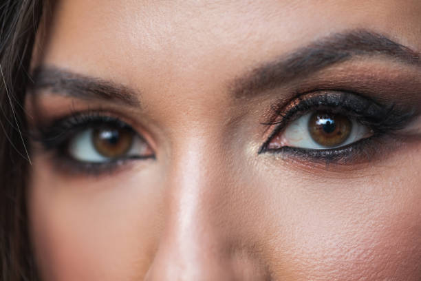 istock Woman wearing professional make-up 1147058097