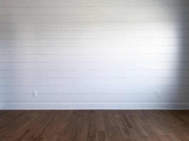 Shiplap Feature Wall Wood Floor