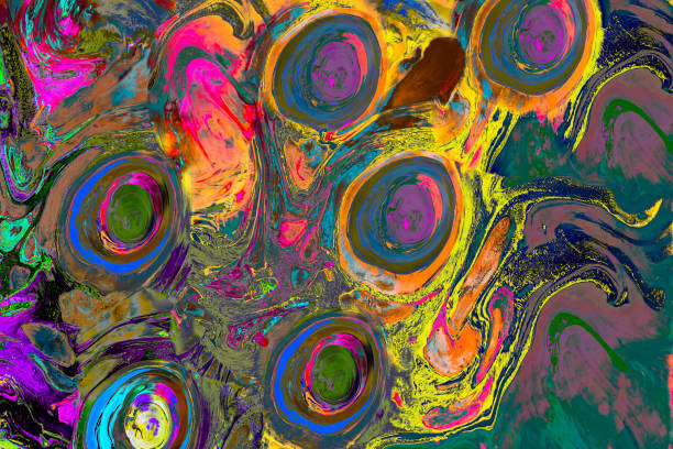 istock Abstract grunge art background texture with colorful paint splashes 1147065637