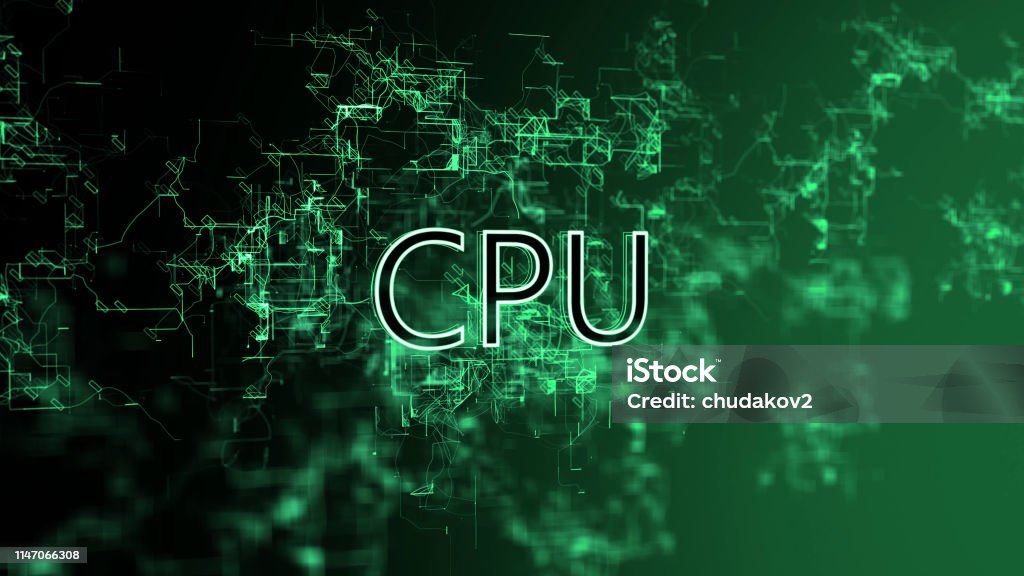 Cpu Computer Text Image The Digital Network Text Cpu Stock Illustration - Download Image Now ...