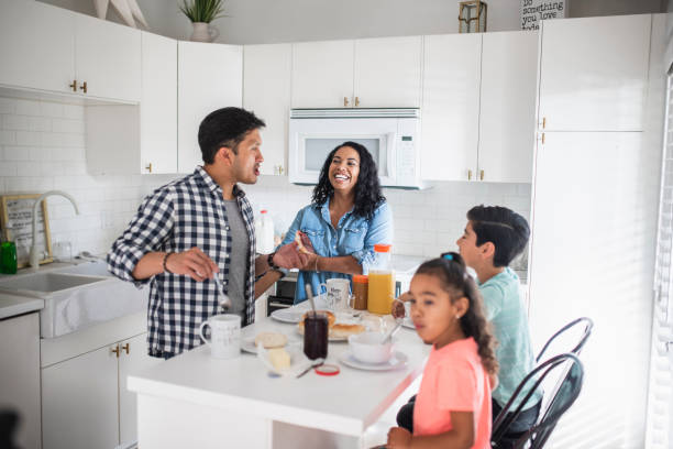 istock Hispanic family enjoying a breakfast together 1147066706