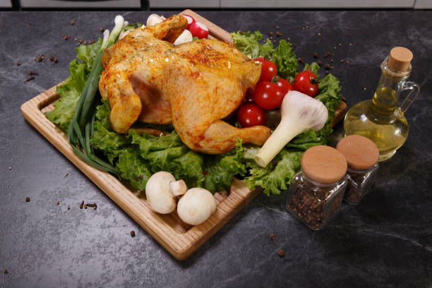 istock Beautifully served roasted chicken 1147072207
