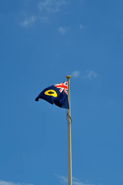 Australia, WA, Flag Australia, national flag of Western Australia western australia flag stock pictures, royalty-free photos & images