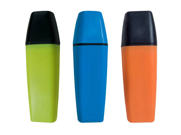 istock Colorful markers on a white background 1147077274