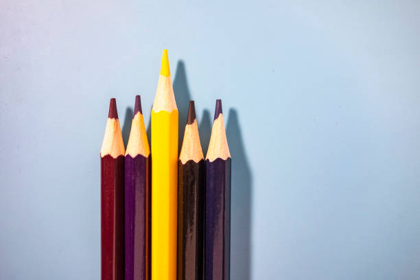 istock Coloured pencils arranged neatly 1147079984