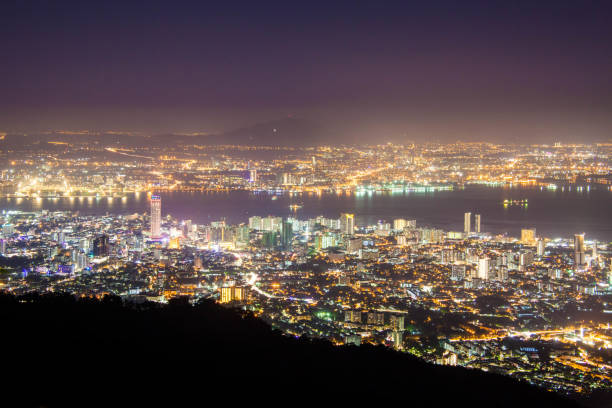 istock George Town City view from Penang Hill during dawn 1147083628