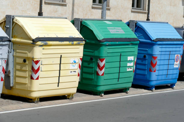 istock Colorful tokens, waste bins, garbage bins 1147086688