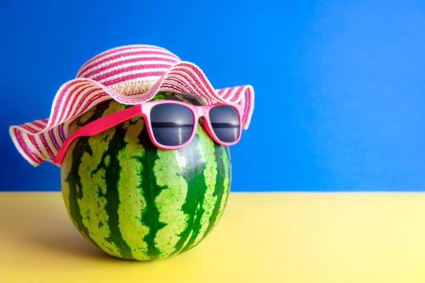 istock Summer image of watermelon with sunglasses 1147100557