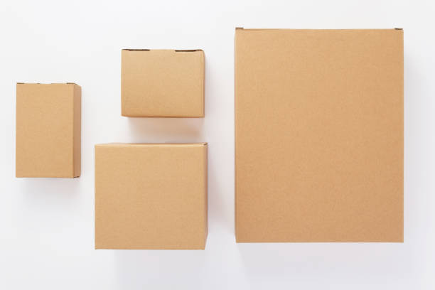 cardboard box on white background cardboard box on white background texture brown box stock pictures, royalty-free photos & images