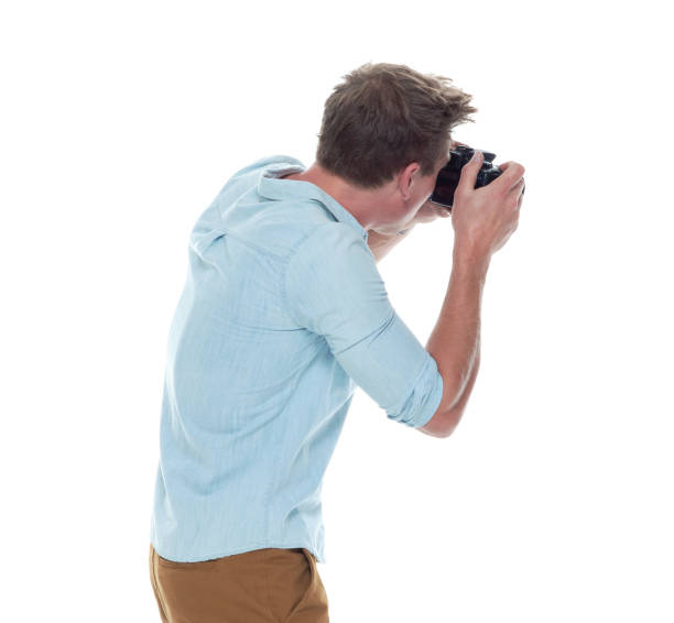 istock Handsome male photographer 1147105890