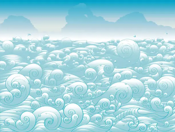 Vector illustration of Cleanest Ocean background