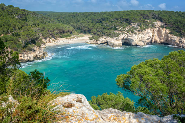 istock Cala Mitjana beach in Menorca, Balearic islands, Spain 1147108712