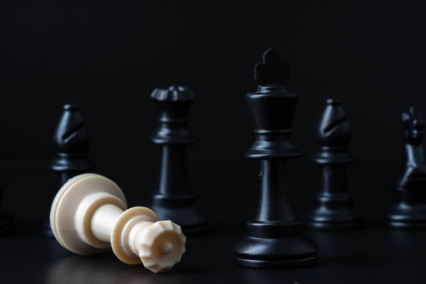 istock chess board game for ideas and competition and strategy busines success 1147113056