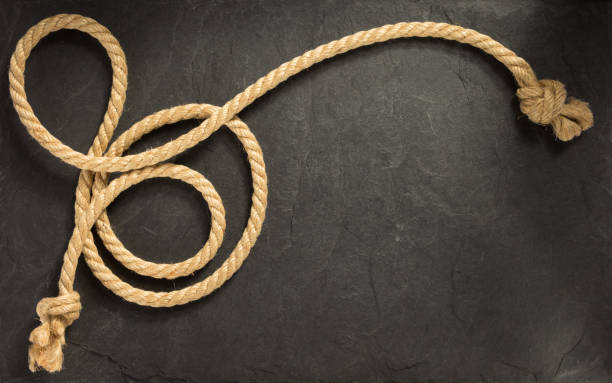 ship rope on aged wood